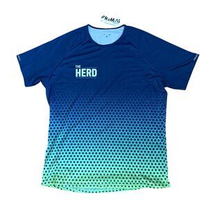 Primal Cycling Jersey Mens 2XL Blue Gradient The Herd Moisture Wicking New